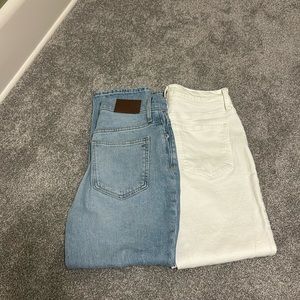 Madewell perfect vintage jeans.